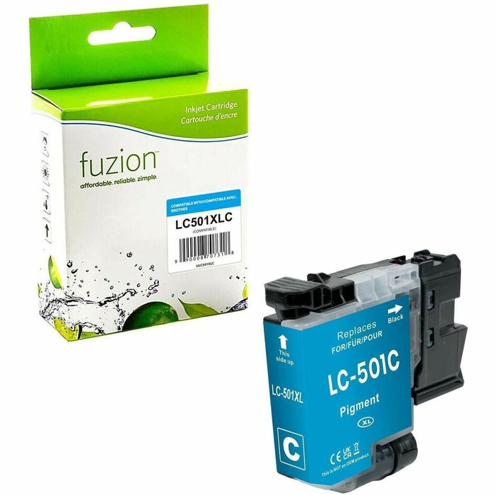 fuzion Compatible Inkjet for Brother LC501XLCS - Cyan - Yield: 500