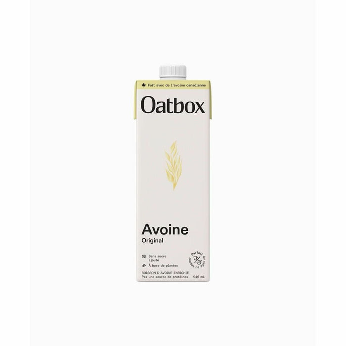Oatbox Original Oat Beverage - 946 mL - Oat, Original - 12 / Box