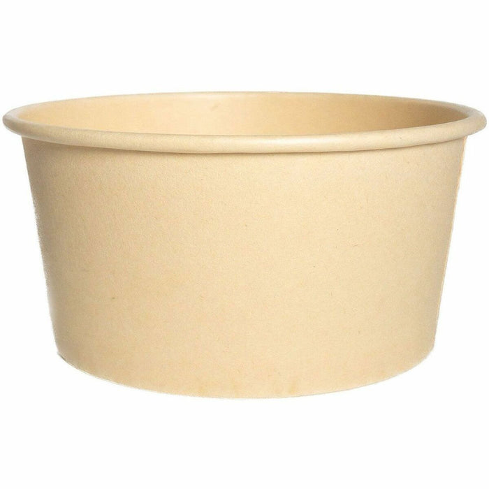 Chef Elite Bamboo Containers - 12oz - Food Storage, Food, Transporting, Picnic - Bamboo Body - 50 / Pack