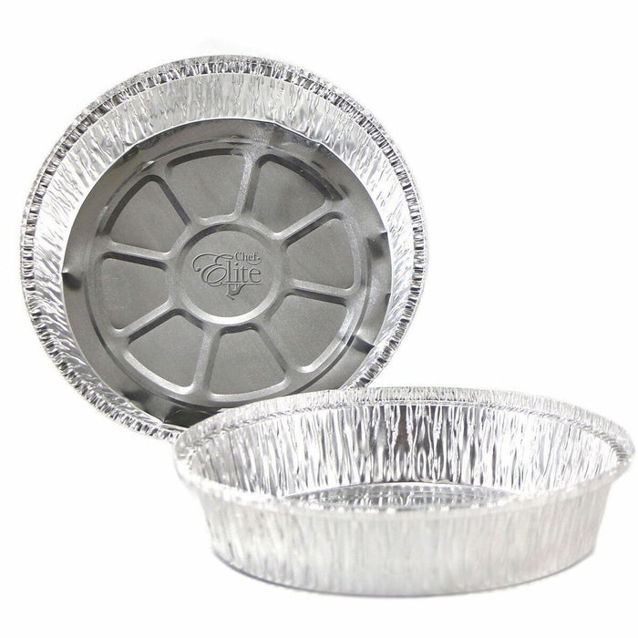 Chef Elite Round Aluminum Containers - 8" dia. - 30 Gauge - Food - 8" (203.20 mm) Diameter - Aluminum Body - Round - 125 / Pack