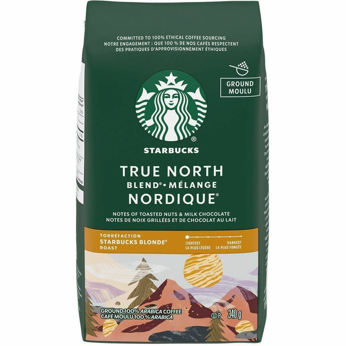 Starbucks&reg; True North Whole Bean Coffee - American - Light - 12 oz (340 g) - True North Blend - 1 Each