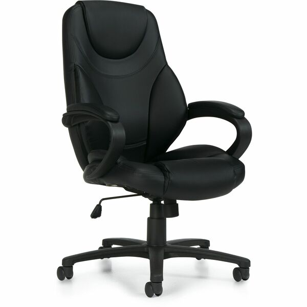Brighton High Back Tilter, LuxPlus Black - Offices to Go Brighton High Back Management Tilter Chair - Black LuxPlus Faux Leather
