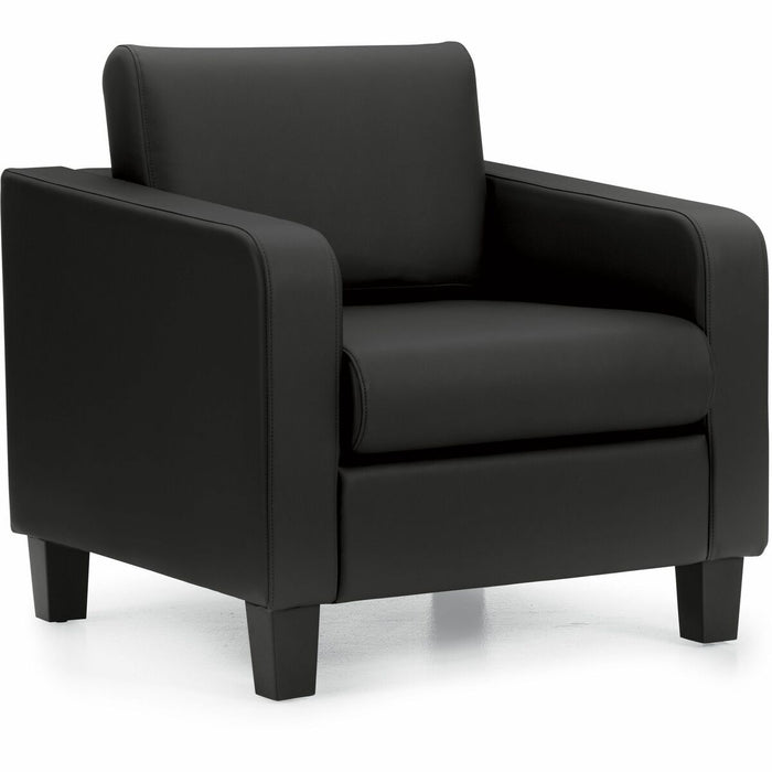 Suburb Lounge Chair, LuxPlus Black - Offices to Go Suburb Lounge Chair - Black LuxPlus Faux Leather