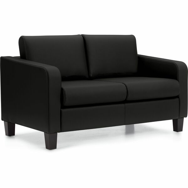 Suburb Two Seat Sofa, LuxPlus Black - Offices to Go Suburb Two Seat Sofa - Black LuxPlus Faux Leather