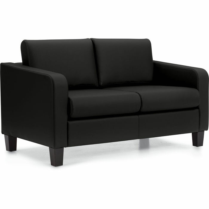 Suburb Two Seat Sofa, LuxPlus Black - Offices to Go Suburb Two Seat Sofa - Black LuxPlus Faux Leather