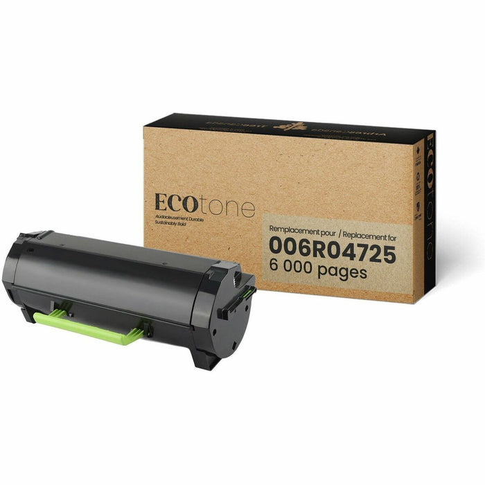 Ecotone Toner Cartridge - Remanufactured for Xerox 006R04725 - Black - 6000 Pages