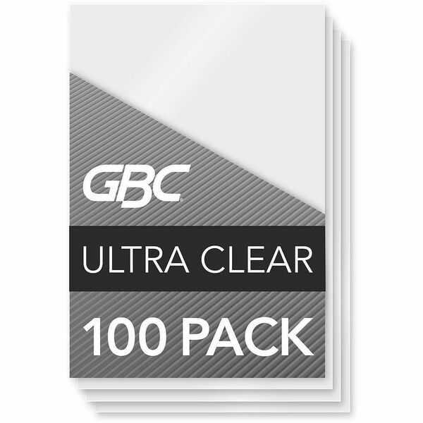 GBC ID Badge Thermal Laminating Pouches - Laminating Pouch/Sheet Size: 2.62" (66.55 mm) Width x 3.87" (98.30 mm) Length x 5 mil (0.13 mm) Thickness - Glossy - for ID Badge, Document - Clear - Polyester - 100 / Box