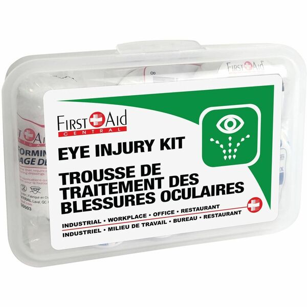 First Aid Central Eye Injury Kit SmartCompliance Cabinet Add-On - 7.01" (178 mm) Height x 4.92" (125 mm) Width x 2.01" (51 mm) Depth - Plastic Case - 1 Each