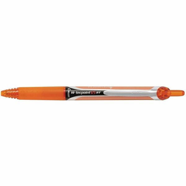 Pilot Hi-Tecpoint RT 0.7mm, Airplane Safe - 0.5 mm (0.02"), Needle Pen Point - Refillable - Retractable - Orange Ink - Liquid - 1 Each