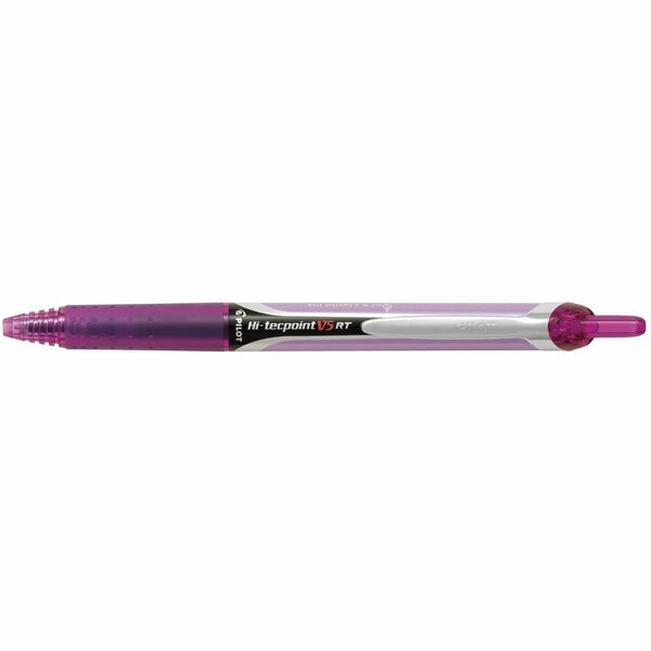 Pilot Hi-Tecpoint RT 0.7mm, Airplane Safe - 0.5 mm (0.02"), Needle Pen Point - Refillable - Retractable - Purple Ink - Liquid - 1 Each