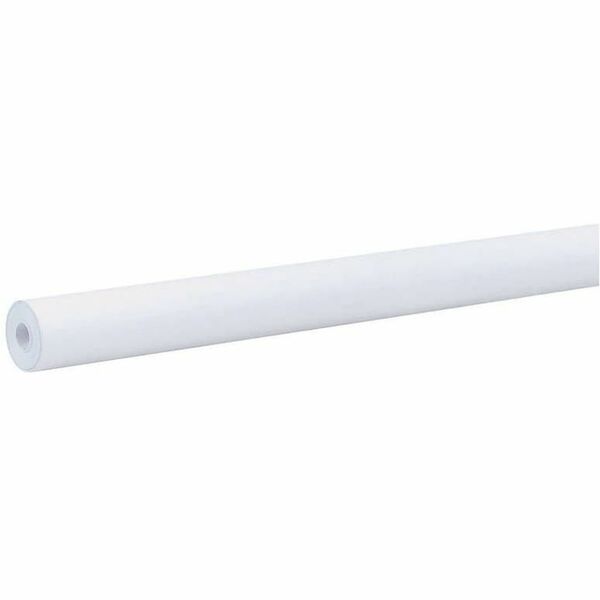 Rainbow Coloured Kraft Duo-Finish Paper - School, Home, Office, Painting and Drawing, Art Room, Table Cover, Banner, Sign, Chalk, Tempera - 36" (914.40 mm) x 100 ft (30480 mm) - White - Kraft - 1 Each