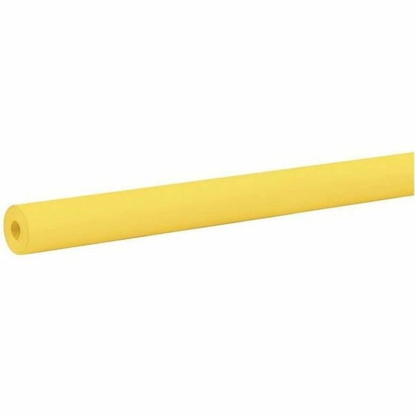 Rainbow Coloured Kraft Duo-Finish Paper - School, Home, Office, Painting and Drawing, Art Room, Table Cover, Banner, Sign, Chalk, Tempera - 36" (914.40 mm) x 100 ft (30480 mm) - Canary - Kraft - 1 Each