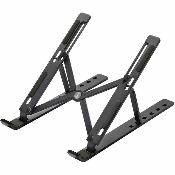 DAC&reg; MP-222 Portable and Adjustable Laptop/Tablet Stand, Black - Upto 15.6" Screen Size Notebook, Tablet, Cell Phone Support - Aluminum Alloy, Silicone - Black