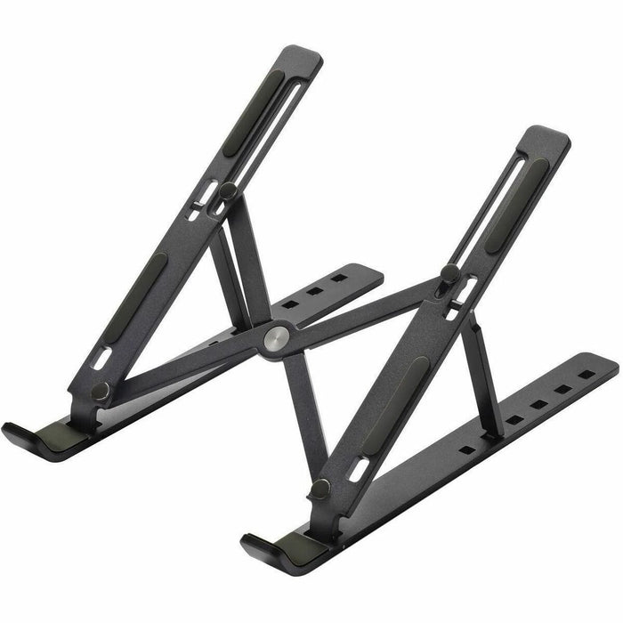 DAC&reg; MP-222 Portable and Adjustable Laptop/Tablet Stand, Black - Upto 15.6" Screen Size Notebook, Tablet, Cell Phone Support - Aluminum Alloy, Silicone - Black