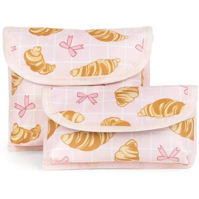 EXECO Sandwich/Snack Bag - Croissant Pattern
