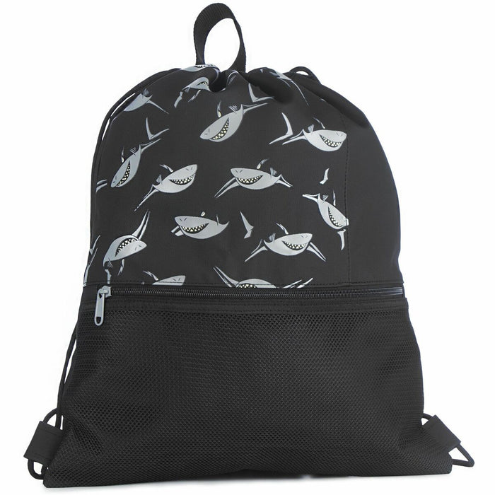 Oro Carrying Case (Tote) School Supplies - Sharks - Carrying Strap, Shoulder Strap - 16.54" (420 mm) Height x 14.96" (380 mm) Width x 0.39" (10 mm) Depth - 16 L Volume Capacity - 1 Each