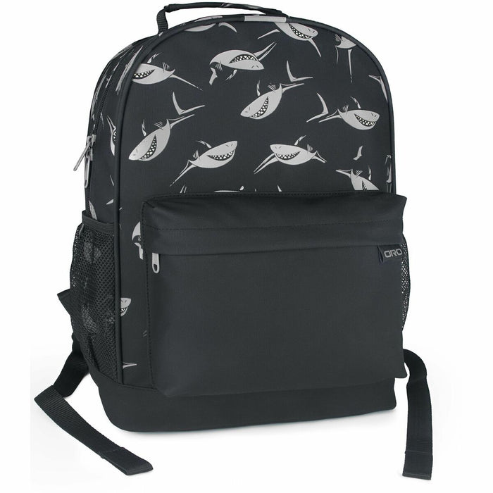 Oro Carrying Case (Backpack) School - Sharks - Shoulder Strap, Waist Strap, Chest Strap - 15.75" (400 mm) Height x 11.81" (300 mm) Width x 5.91" (150 mm) Depth - 18 L Volume Capacity - 1 Each