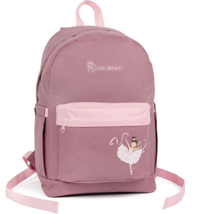 Louis Garneau Carrying Case (Backpack) School - Pink - Polyester Body - Waist Strap, Shoulder Strap, Chest Strap - 16.54" (420 mm) Height x 11.81" (300 mm) Width x 5.91" (150 mm) Depth - 19 L Volume Capacity - 1 Each