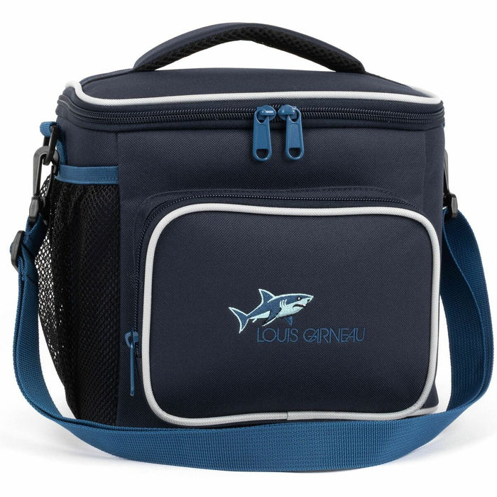 Louis Garneau Lunch Box - Sharks Collection - 8 L Capacity - Shark patterns - Blue