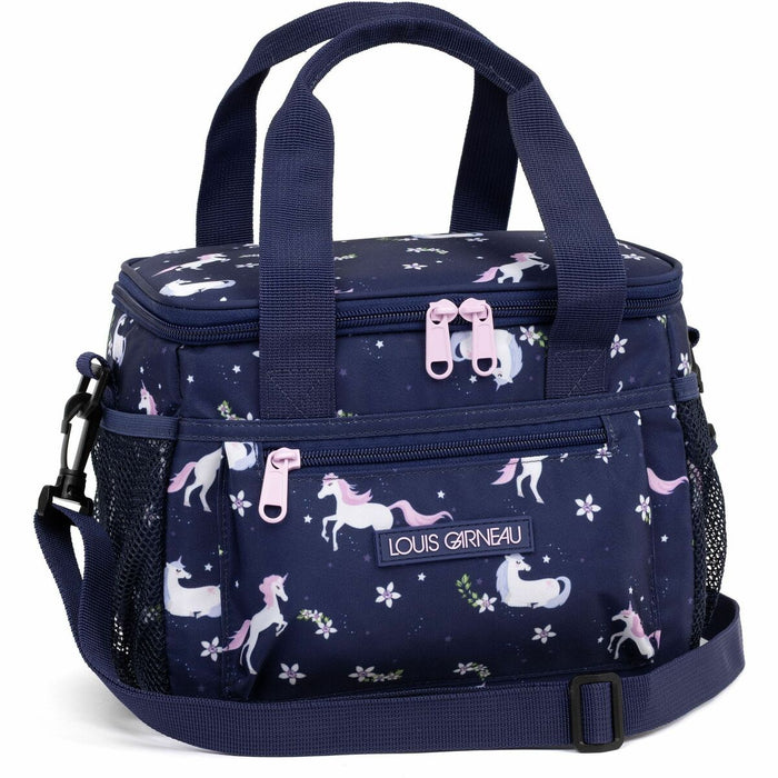 Louis Garneau Lunch Box - Unicorn Collection - 8.50 L Capacity - Large - Unicorn patterns - Blue