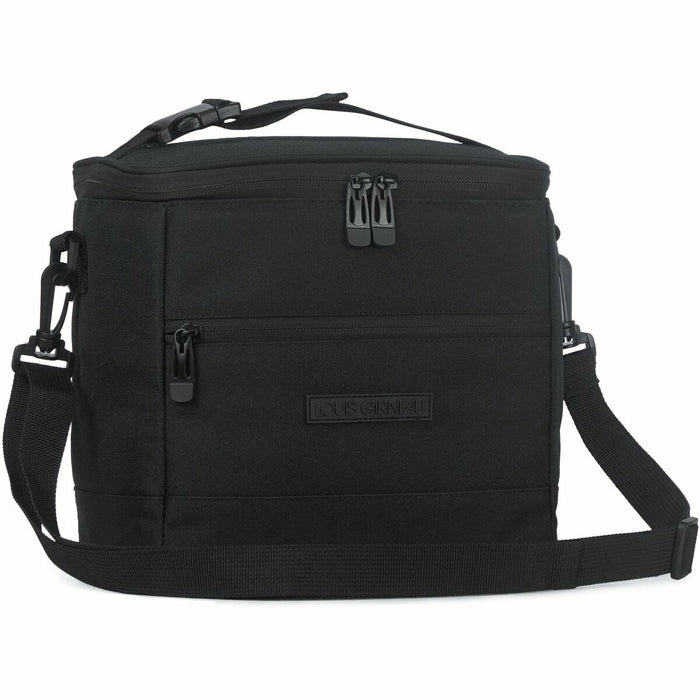 Louis Garneau Lunch Box - Black Collection - 2 Compartment(s) - 9 L Capacity - Black - Polyester