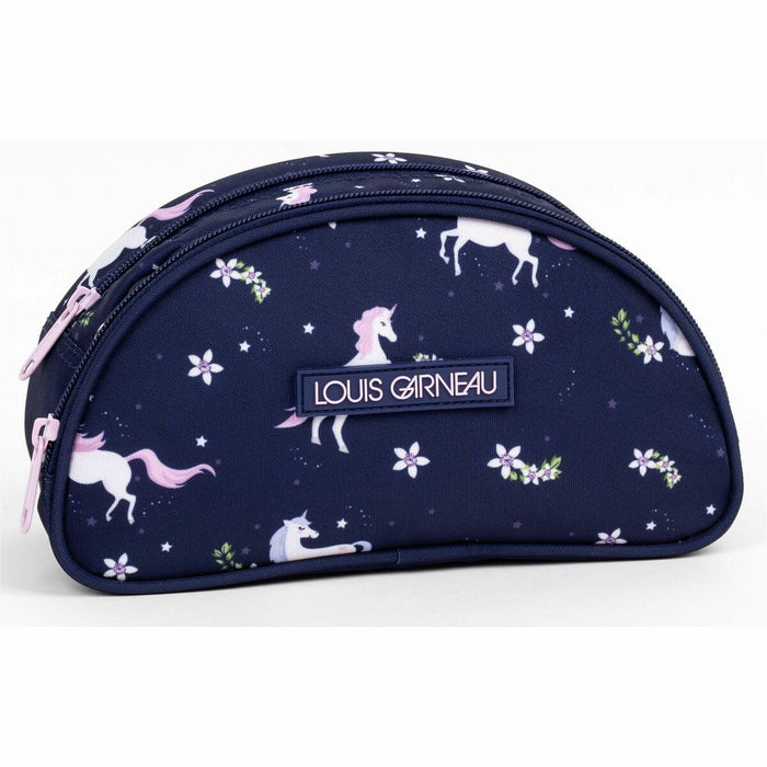 Louis Garneau Carrying Case Pencil - Blue - Unicorn Pattern - 5.12" (130 mm) Height x 9.45" (240 mm) Width x 2.76" (70 mm) Depth - 2.20 L Volume Capacity - 1 Each