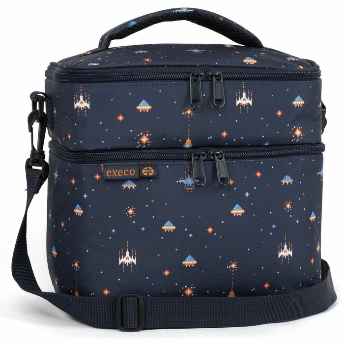 EXECO Lunch Box - 2 Compartment(s) - 9 L Capacity - Rocket pattern