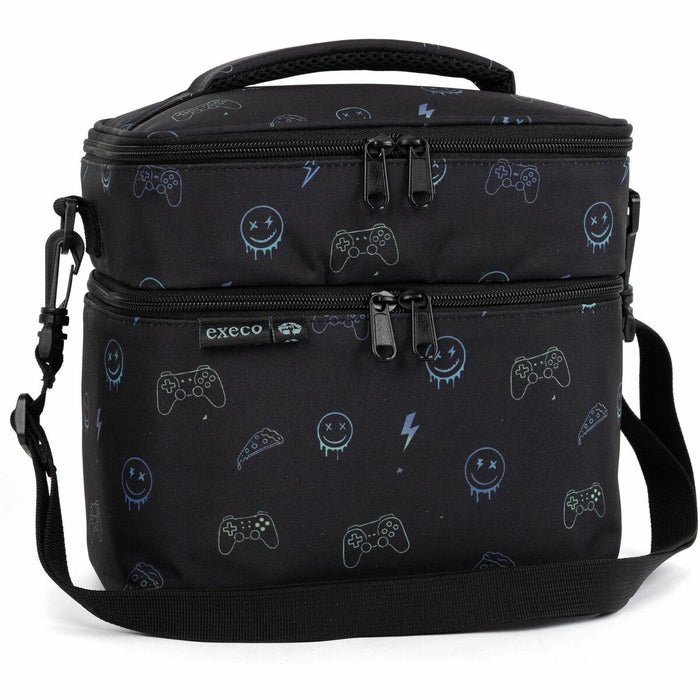 EXECO Lunch Box - 2 Compartment(s) - 9 L Capacity - Gaming pattern