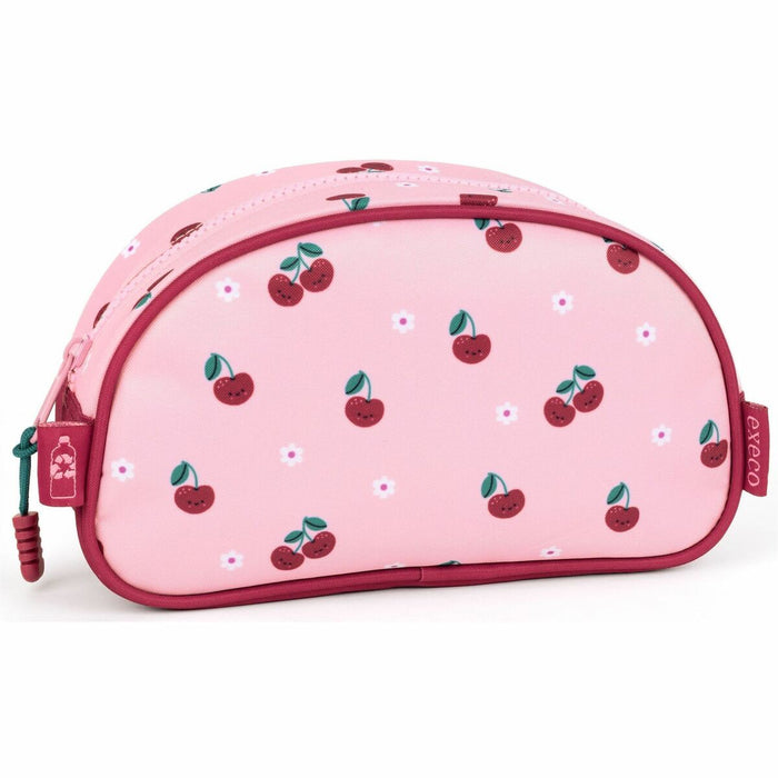 EXECO Carrying Case Pencil - Half-Moon Shape, Cherry Pattern. - 5.12" (130 mm) Height x 8.66" (220 mm) Width x 2.76" (70 mm) Depth - 2.20 L Volume Capacity - 1 Each