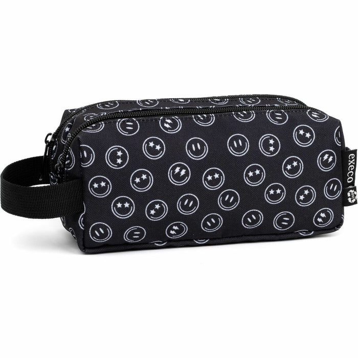 EXECO Carrying Case Pencil - Polyethylene Terephthalate (PET) Body - Smiley Pattern - Handle - 3.94" (100 mm) Height x 7.87" (200 mm) Width x 3.94" (100 mm) Depth - 2 L Volume Capacity - 1 Each