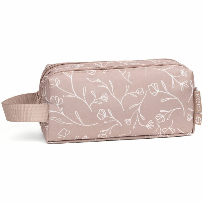 EXECO Carrying Case Pencil - Polyethylene Terephthalate (PET) Body - Floral Pattern - Handle - 3.94" (100 mm) Height x 7.87" (200 mm) Width x 3.94" (100 mm) Depth - 2 L Volume Capacity - 1 Each