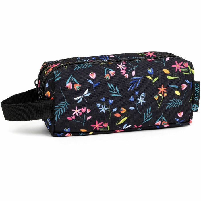 EXECO Carrying Case Pencil - Polyethylene Terephthalate (PET) Body - Flowers Pattern - Handle - 3.94" (100 mm) Height x 7.87" (200 mm) Width x 3.94" (100 mm) Depth - 2 L Volume Capacity - 1 Each