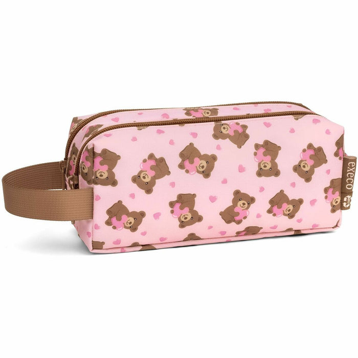 EXECO Carrying Case Pencil - Polyethylene Terephthalate (PET) Body - Teddy Bear Pattern - Handle - 3.94" (100 mm) Height x 7.87" (200 mm) Width x 3.94" (100 mm) Depth - 2 L Volume Capacity - 1 Each