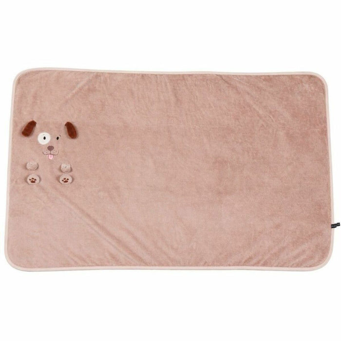 NANO Plush Blanket - 3D Dog - Beige - 1 Each
