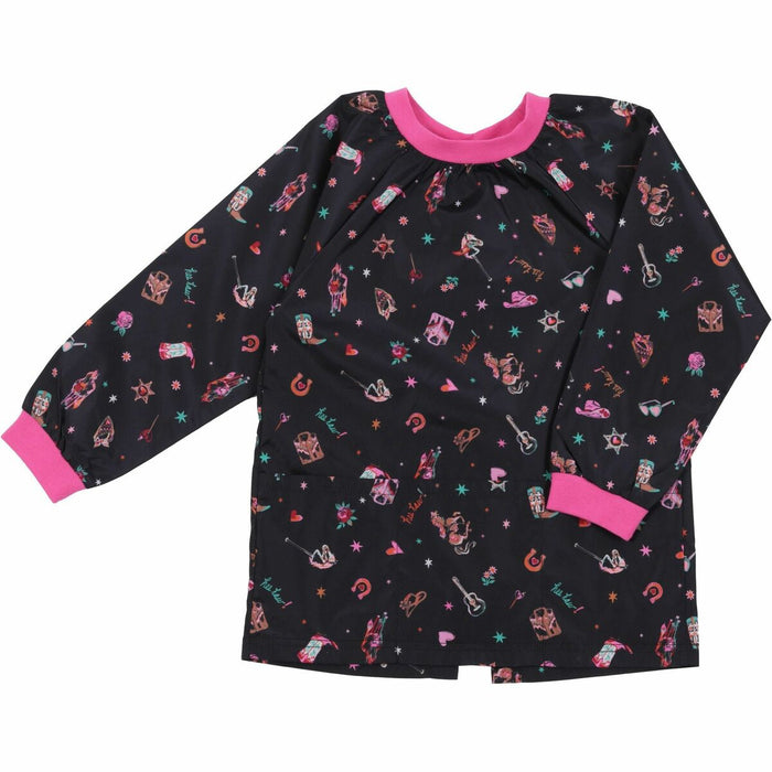 NANO Craft Smock - 6/8 Size - Polyester - Black, Pink