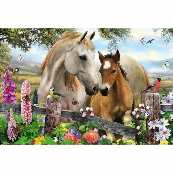 Schmidt Mare and Foal, 150 Pcs - 150 Piece - Theme/Subject: Animal - 7+