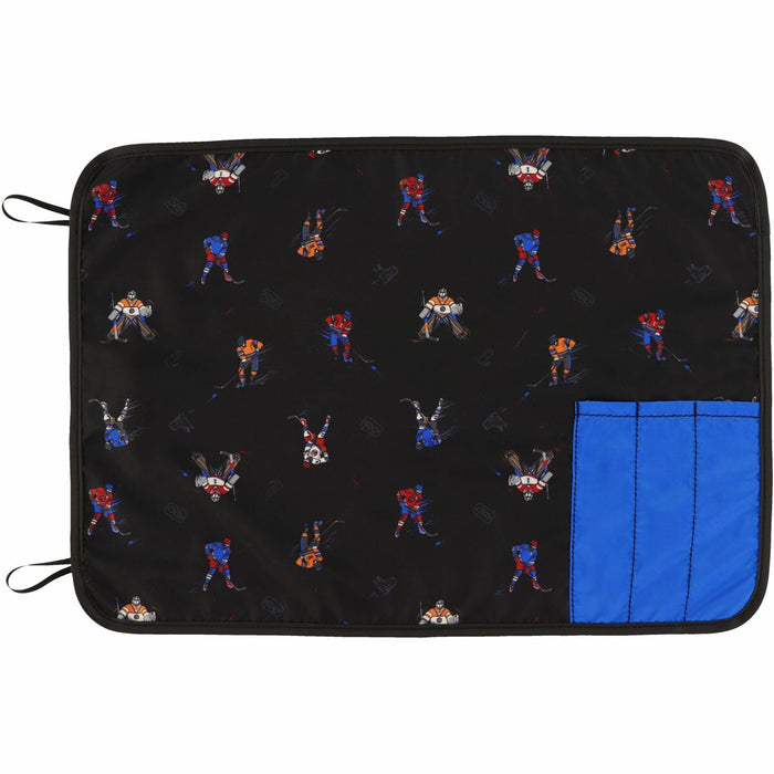NANO Carrying Case (Pouch) Utensil - Black - Water Resistant - Polyester Body - Hockey Pattern - 11.81" (300 mm) Height x 16.54" (420 mm) Width - 1 Each