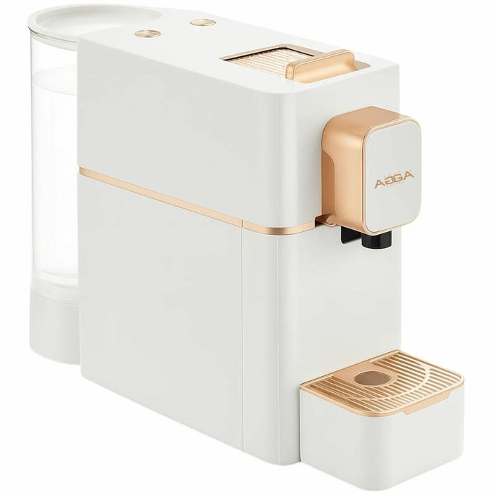 AGGA Coffee BARISTA-1 Compact Espresso Machine | White - Nespresso Pod/Capsule Brand - White