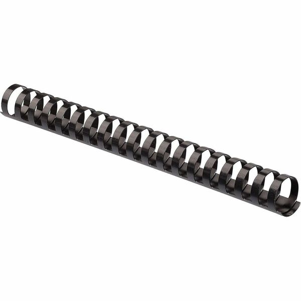 Hop Industries Plastic Binding Combs - 19 x Rings - Round - Black - Plastic - 100 / Box