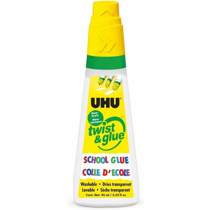 UHU Twist & Glue School Glue - 95 mL - White - 1 Each
