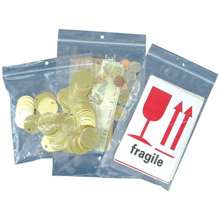 Spicers Food Bag - 8" (203.20 mm) Length x 8" (203.20 mm) Width x 2 mil (51 Micron) Thickness - Low Density - Clear - Poly, Low Density Polyethylene (LDPE) - Food, Foodservice - 1000 / Box