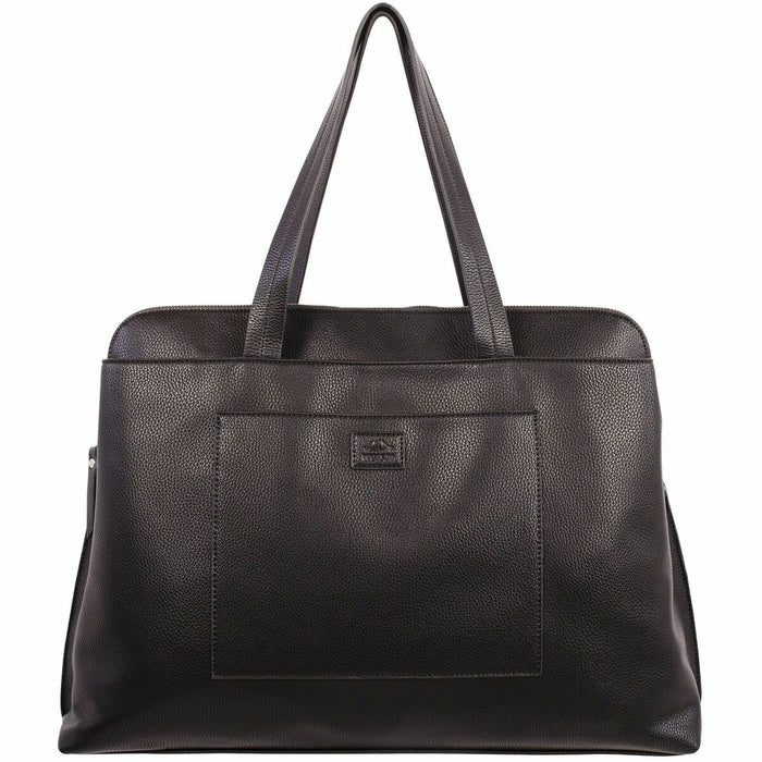 Roots Carrying Case (Satchel) for 17.3" Notebook - Black - Poly, Synthetic Body - Shoulder Strap - 11.75" (298.45 mm) Height x 18" (457.20 mm) Width x 4.25" (107.95 mm) Depth - 1 Each