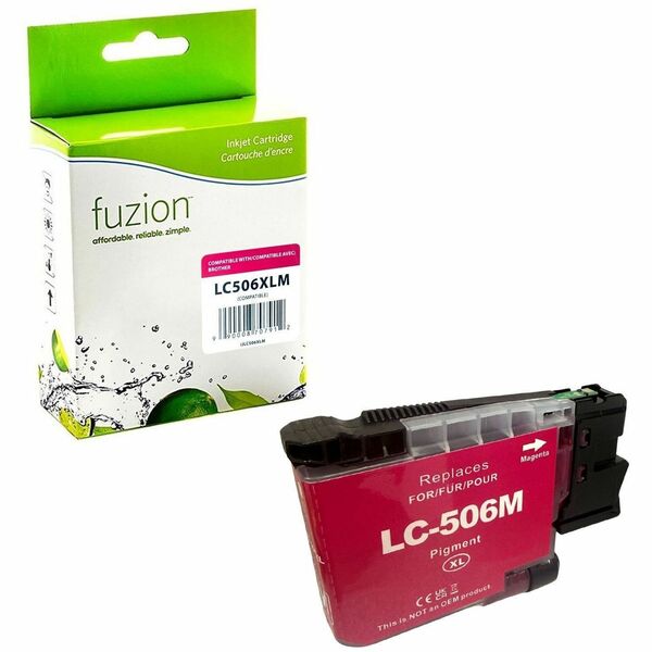 Fuzion High Yield Inkjet Ink Cartridge - Alternative for Brother LC506XL (LC506XLMS) - Magenta - 1 Each - 1500 pages