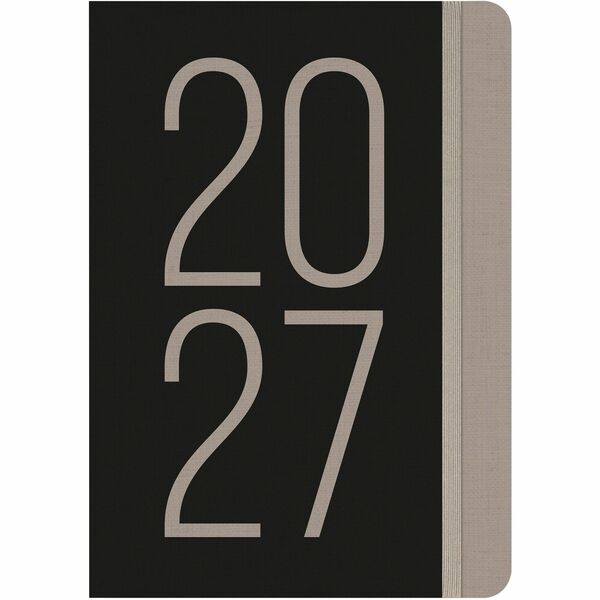 Letts Planner - Multilingual - Weekly - 12 Month - January 2027 to December 2027 - A5 - 5 7/8" (149.35 mm) x 8 1/4" (209.55 mm) Sheet Size - White Sheet - Black - 1 Each