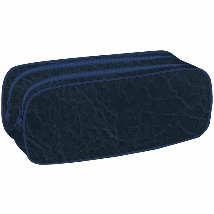 Butterfly Carrying Case Pencil - Navy - Nylon, Polyvinyl Chloride (PVC) Body - 3.15" (80 mm) Height x 8.66" (220 mm) Width - 1 Each