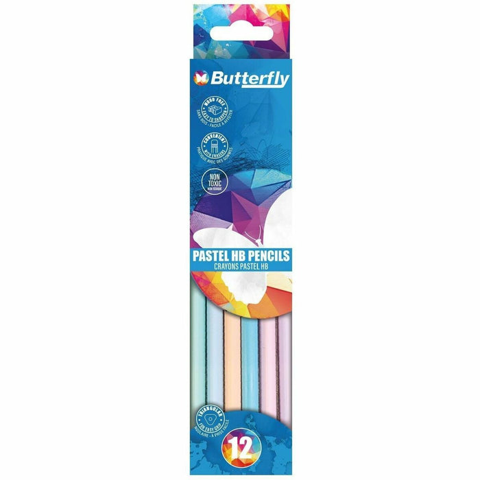 Butterfly Woodless Pencil - Pastel Barrel - 12 / Pack