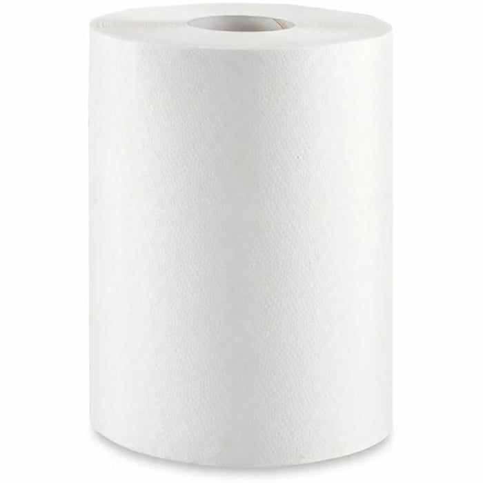 WHITE SWAN&reg; Roll Towels - 8" (203.20 mm) Width x 500 ft (152.40 m) Length - Embossed cross weave - White - 12 / Box
