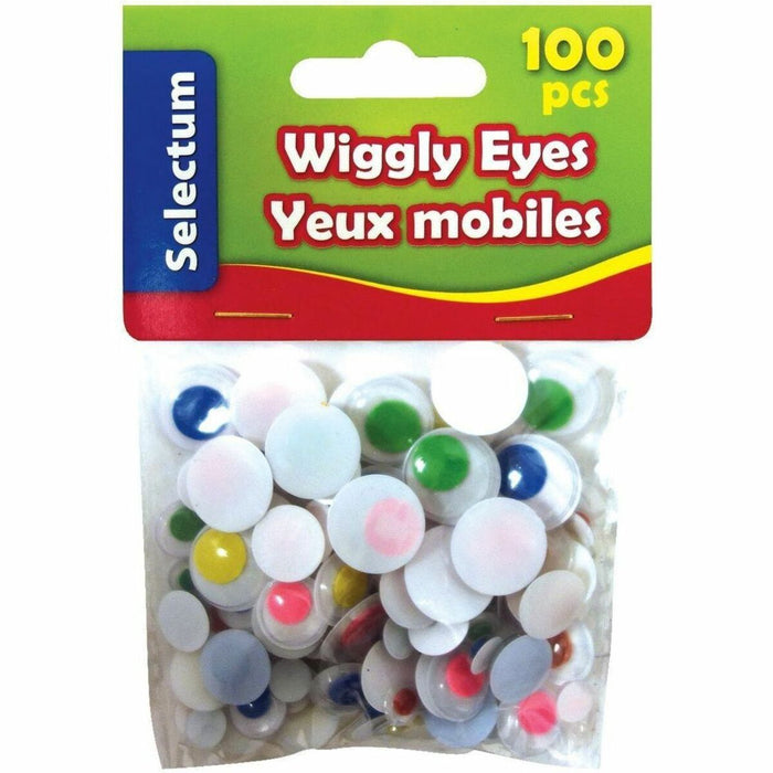 Selectum Wiggly Eye - Decoration, Craft - Assorted - 100 / Pack