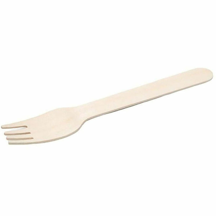 Earthpak Compostable Fork - Fork - Fork - Wood - 100 / Pack