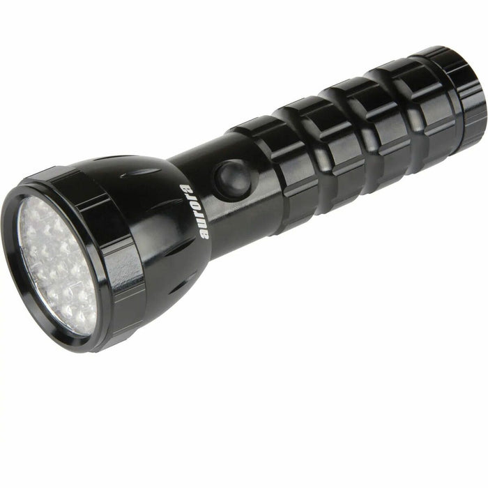Aurora Tools LED Flashlight Black - 28 x LED - 98 lm Lumen - 3 x AAA - Battery - Aluminum - Drop Resistant - Black - 1 Each